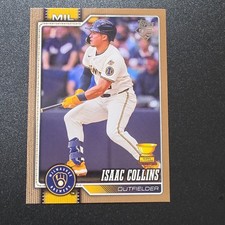 *CENTERED* 2026 Series 1 Isaac Collins Milwaukee Brewers #202 Gold 1712/2026 