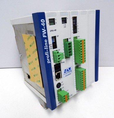 SAE IT-Systems Profi-line FW-40 FW-40-3-G 24VDC Modul+ CPU-4B + 8AE16-1 -used