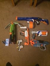 This collection features a variety of Hasbro NERF foam dart blasters