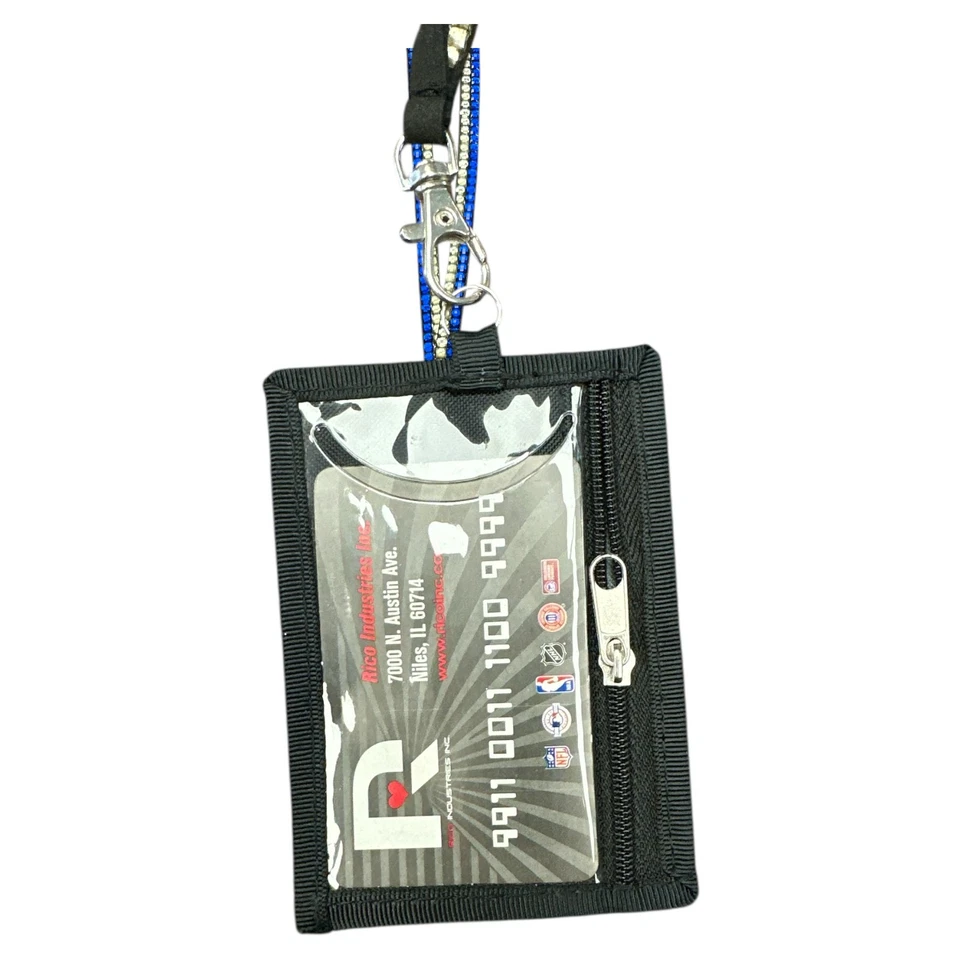 Indianapolis Colts Beaded 18" Lanyard with ID Holder-Wallet - Image 2 of 2