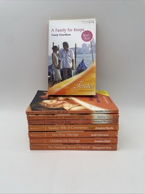 Mills And Boon Tender Romance Book Bundle x 8 Paperback Love Stories Collection