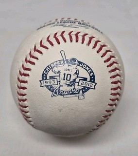 Chipper Jones Retirement Final Season Logo Major League Baseball BRAVES