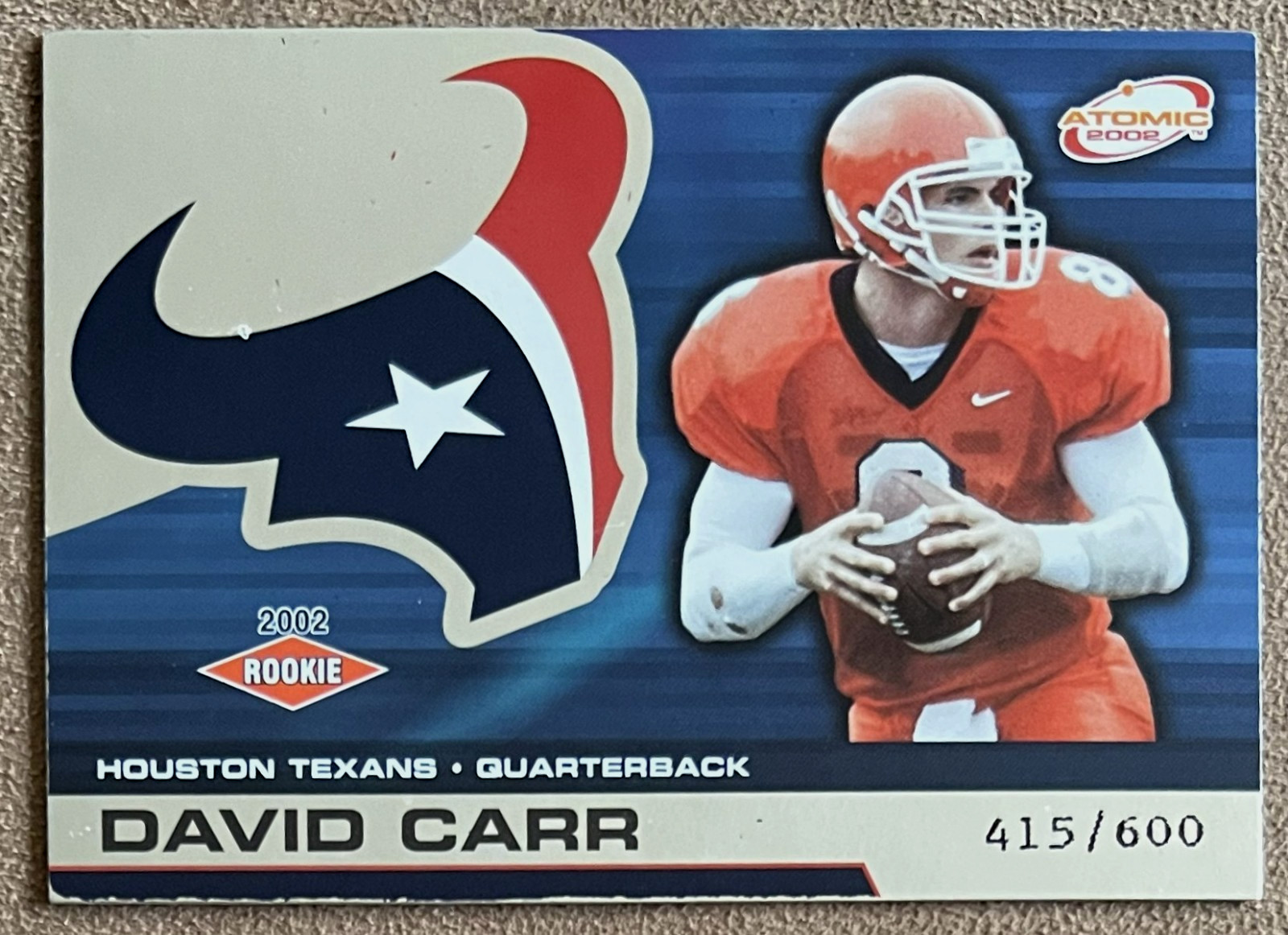 David Carr Pacific Atomic #106 Non Die-Cut