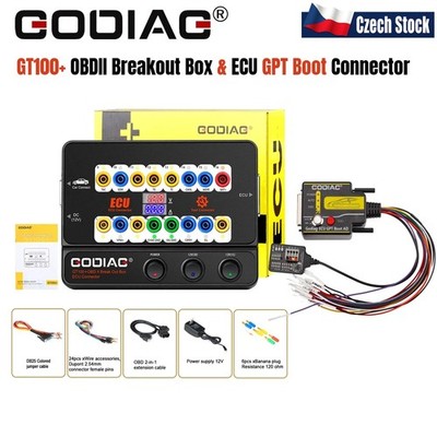 GODIAG GT100+GT100 PRO OBDII Break Out Box E-CU Bench Connector & EC.U GPT Boot