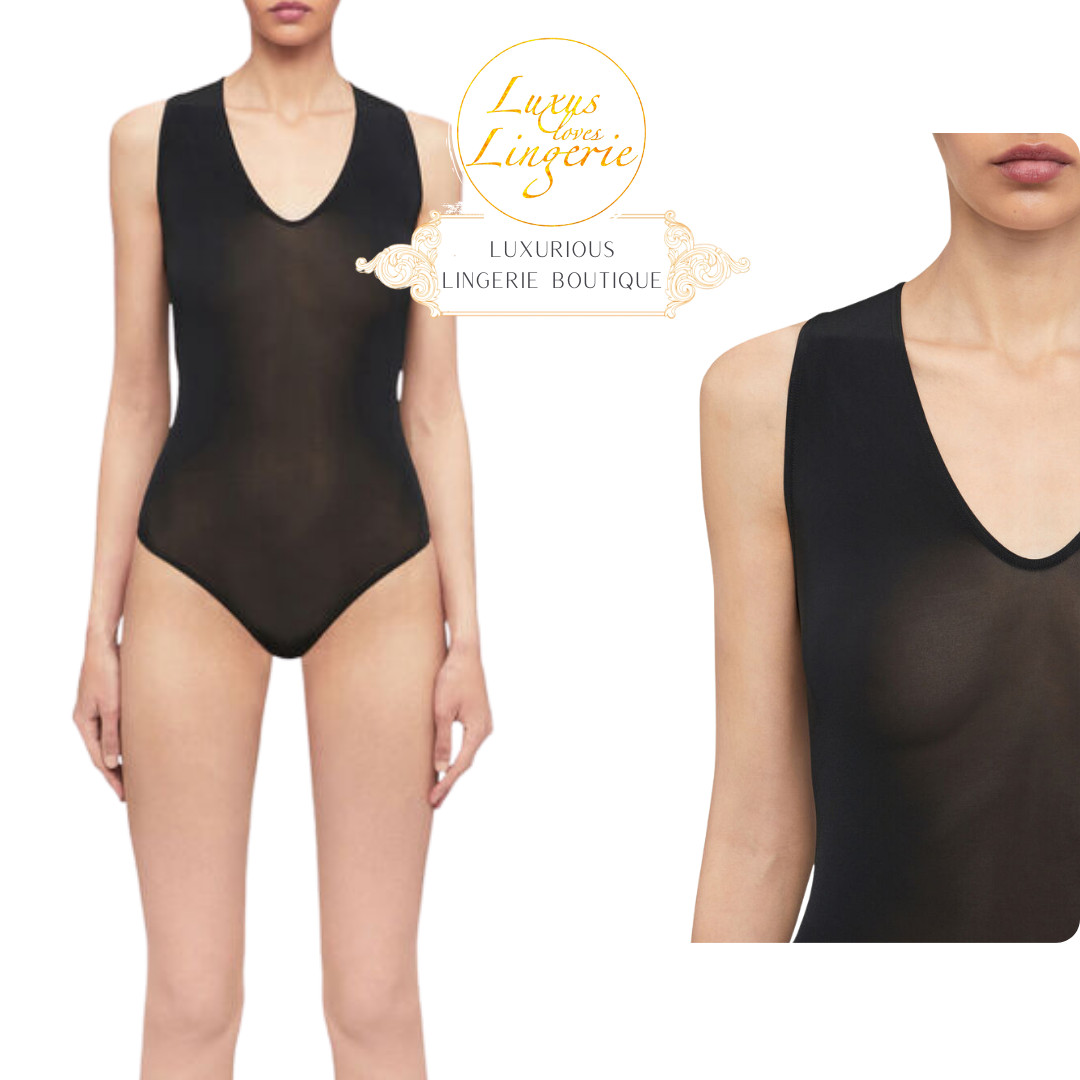 Buenos Aires String Body By Wolford Black Sleeveless Transparent Black XS