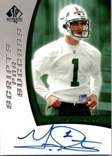 2005 SP Authentic MIKE NUGENT Scripts AUTO Insert New York Jets