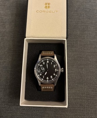 Corgeut  Flieger  Men's Mechanical Watch 42mm Flat Sapphire Crystal Brand New