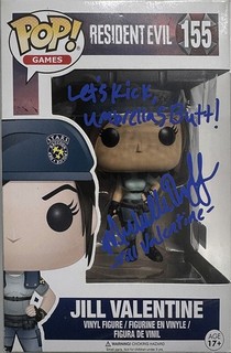🔥Funko Pop! Resident Evil: Jill Valentine #155 Signed Michelle Ruff W/COA!🔥