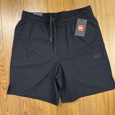 Quicksilver Men  s DRYFLIGHT Shorts Black LARGE 7  Inseam NEW