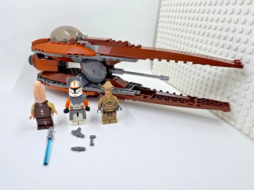 Lego 7959 Geonosian Starfighter- 100% Complete w/ Minifigs and accessories