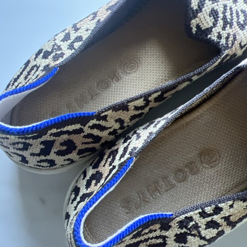 Rothy’s The Slip On Sneaker Camo Cat Women’s Size 10 Cheetah Casual City Comfort - Picture 6 of 9