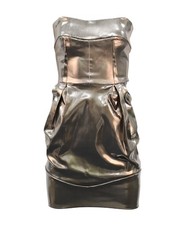 Dolce And Gabbana Bustier Dress In  Dress Women Silver Size 34