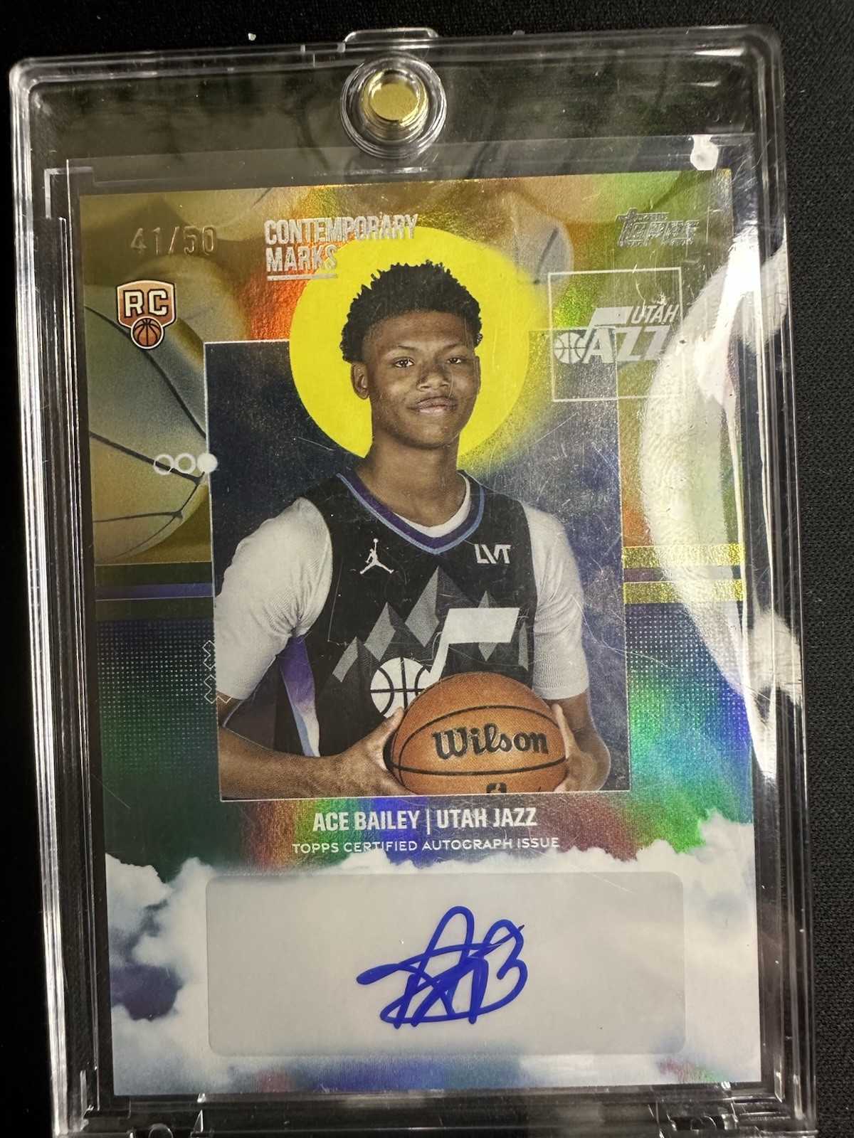 Ace Bailey 2025 Topps GOLD Contemporary Marks Rookie Auto RC /50