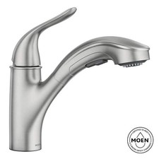 Moen 87557SRS Brecklyn Spot Resist Stainless One-Handle Kitchen Faucet