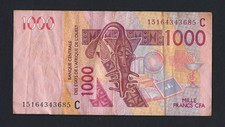 BCEAO - WEST AFRICAN STATES 1000 FRANCS CFA 2003 C BURKINA FASO P351C