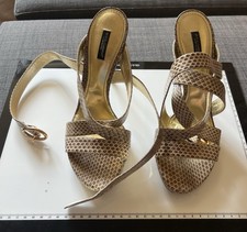 Dolce&Gabbana Damen Riemchen-Sandalen Schlang...