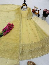 GOWN SALWAR KAMEEZ PAKISTANI INDIAN WEDDING PARTY WEAR DRESS BOLLYWOOD SUIT NEW