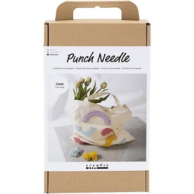 Creativ Company DIY Sets Sticken & Nadelstanzen Kreativ Set Punch Needle, Pastel