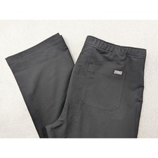 FIGS Technical Collection Black Cargo Scrub Pants Mens XL Drawstring Pockets