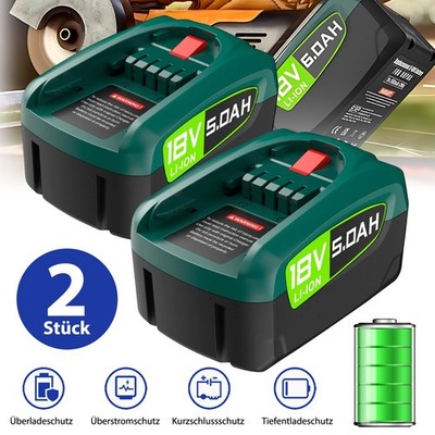 Ersatzakku 5.0Ah 18V Hohe Kapazität Premium Für Bosch GLORIA Gardena PBA PSB PSR