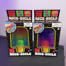 Nee Doh Super Soft  Squishy Nice-Sicle Squeeze Ball, Multicolor 2-Pack