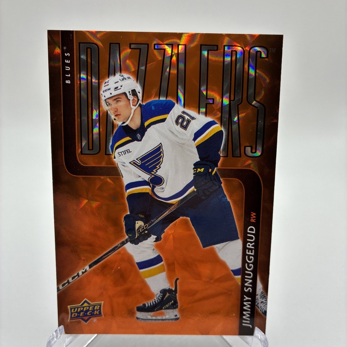 2025-26 Upper Deck #DZ-64 Jimmy Snuggerud Dazzlers Orange (i19882