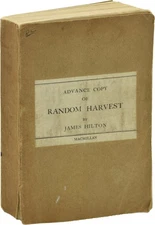 James Hilton RANDOM HARVEST Uncorrected Proof of the UK edition 1941 #147321