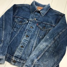 Vintage 70s USA Made Levi's 70505 Big E Denim Trucker Jacket 2XL Rare