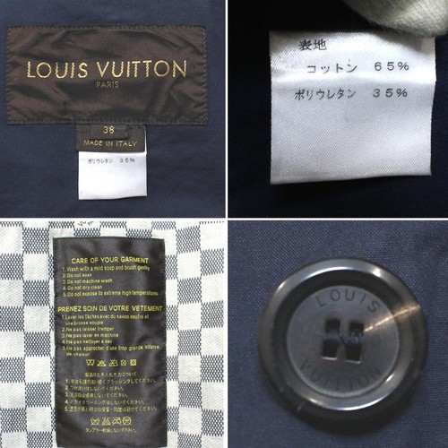 LOUIS VUITTON Authentic Women's Double-breasted Coat Jacket Outerwear Demier - Afbeelding 7 van 7