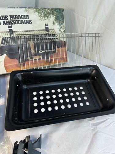 Vtg Hibachi Crestline Portable Grill Model 6017 Tabletop Outdoor 10'X17" USA FrS - Bild 7 von 11