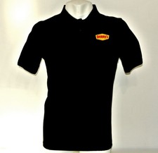 DENNY'S DINER Restaurant Employee Uniform Polo Shirt Black Size XL