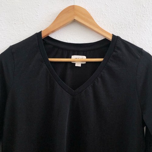 PACT Langarmshirt Bio-Baumwolle V-Ausschnitt Größe L - Bild 4 von 10