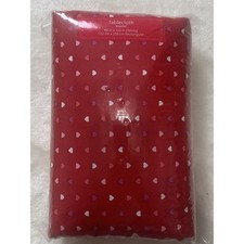 Unbranded 100 PEVA Rectangle Tablecloth 60" x 102" Red Multicolored Hearts Love
