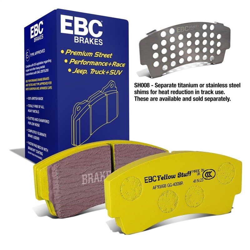 Noble M12 1999-2002 Rear Brake pads Set P/N DP4008R