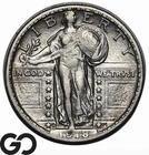 1918-D Standing Liberty Quarter, Key Denver Issue, Choice XF+ Better Date