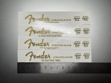 4Pcs Fender Stratocaster Electric Guitar Bass Retro Waterslide Headstock Decals