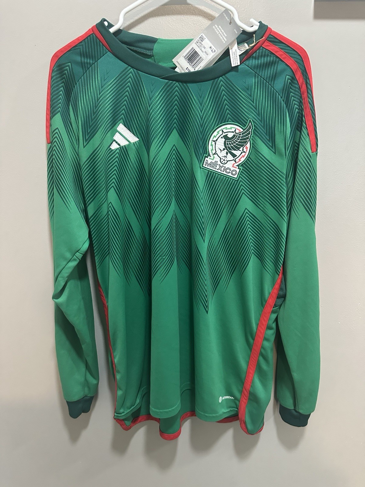 Adidas Mexico 22 Long Sleeve Home Jersey
