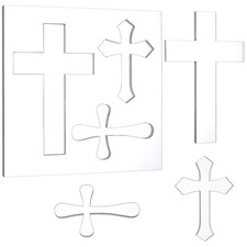 PH PandaHall Acrylic Crosses Router Template Clear Template 8mm Thicken Woodwork