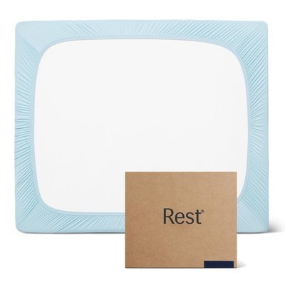 Fitted Sheet King Size 15 Deep Light Blue Breathable REST Evercool Bedding Night
