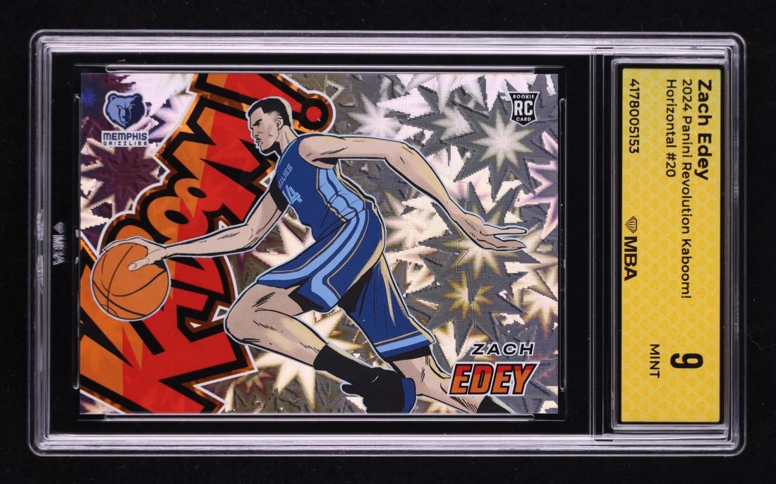 2024 Panini Revolution Kaboom! Horizontal: # 20 Zach Edey MBA 9 MINT