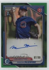 2024 Bowman Chrome Prospect Green Lava Refractor 87/99 Mason McGwire Auto j6a