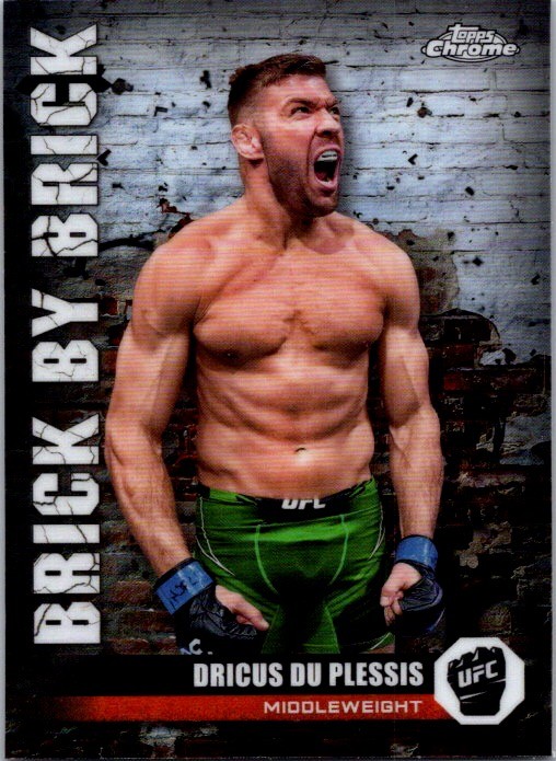 2024 Topps Chrome UFC #BYB-17 Dricus Du Plessis Brick By Brick