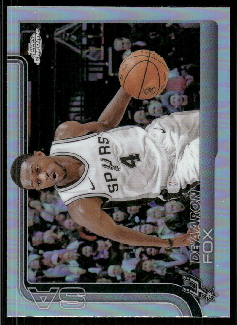 2025-26 Topps Chrome #233 De'Aaron Fox Refractor