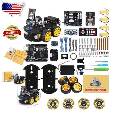 STEM Robot Car Kit V4 Arduino Uno R3 - Educational Robotics for Ages 8-16