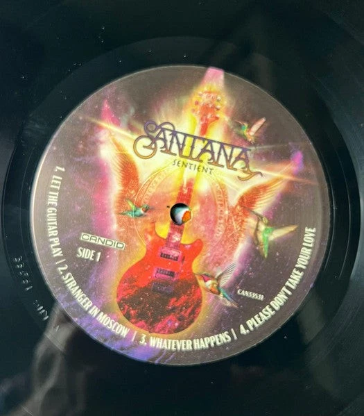 Carlos Santana - Sentient LP | Candid Records Rock Latin Fusion - Image 2 of 3