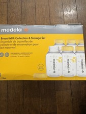 Medela Breast Milk Collection Set 6 Bottles BPA Free Dishwasher Microwave Safe