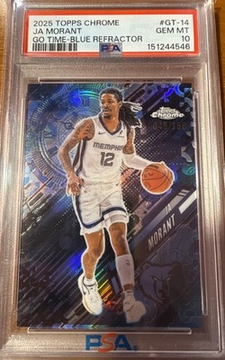 2025-26 Topps Chrome - Go Time Ja Morant #GT-14 Blue Refractor /150
