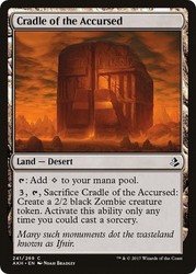 Cradle of the Accursed - Amonkhet #241 Common Land