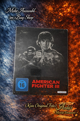 Bluray ( American Fighter -Teil: 3 - Uncut ) Steelbook NEU/OVP-American Ninja 3