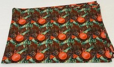 Christmas Placemats Holly Pine Cone Needle Ornament Red Green Brown Set of 4